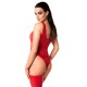 Боді Noir Handmade F352 Red powerwetlook body - S