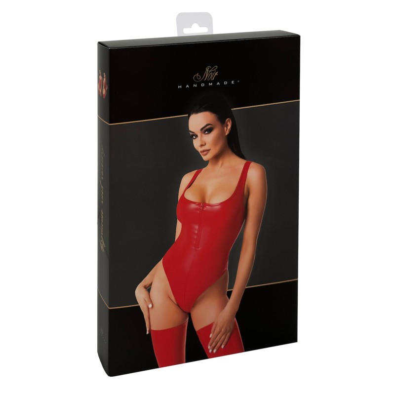 Боді Noir Handmade F352 Red powerwetlook body - XL