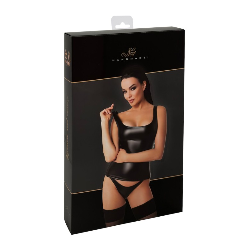Топ Noir Handmade F346 Powerwetlook top - 3XL