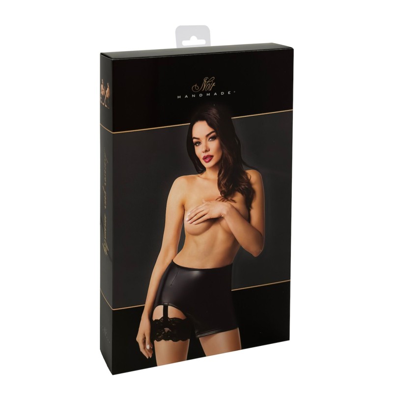 Спідниця Noir Handmade F345 Powerwetlook skirt with garter - M