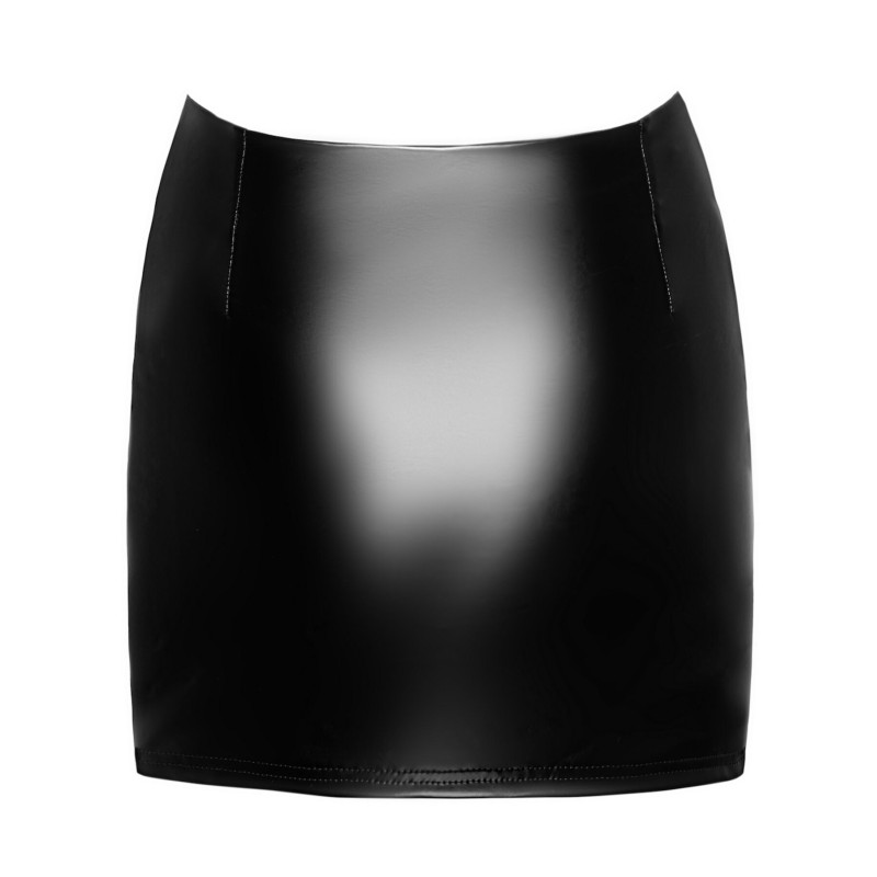 Спідниця Noir Handmade F345 Powerwetlook skirt with garter - XL
