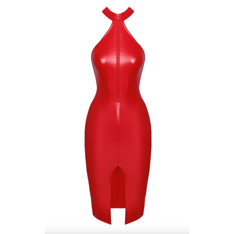 Сукня Noir Handmade F354 Red powerwetlook dress - XL