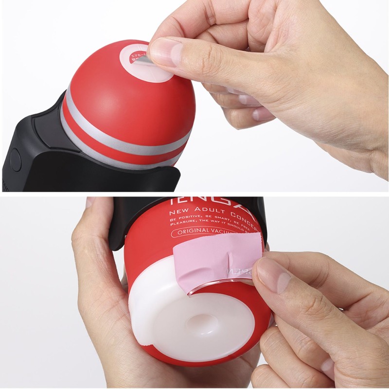 Вібронасадка Tenga CUP VIBRATOR, 7 режимів, 2 мастурбатори в комплекті