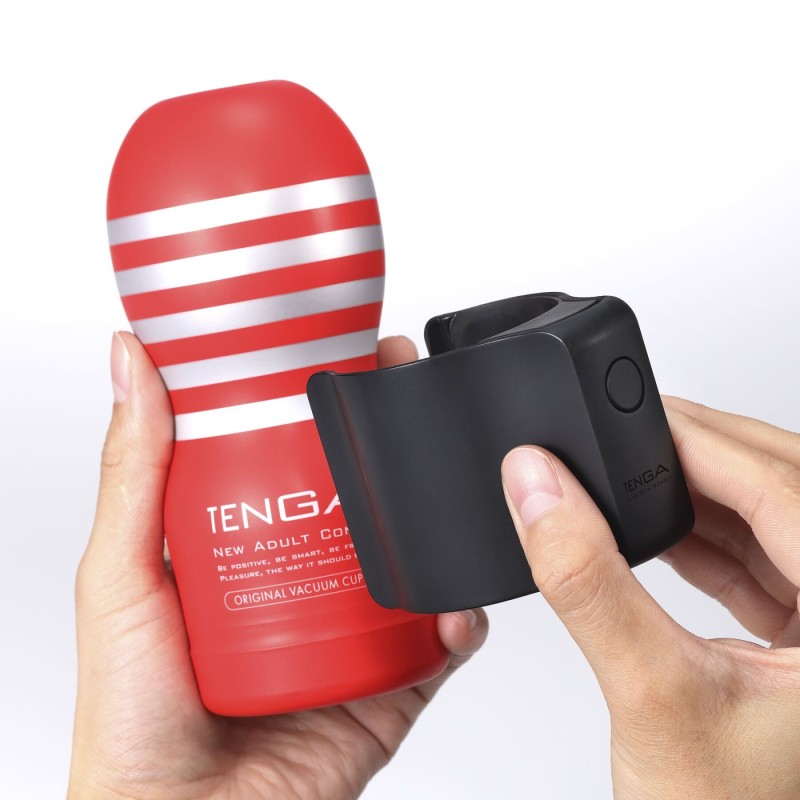 Вібронасадка Tenga CUP VIBRATOR, 7 режимів, 2 мастурбатори в комплекті