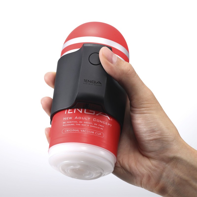 Вібронасадка Tenga CUP VIBRATOR, 7 режимів, 2 мастурбатори в комплекті