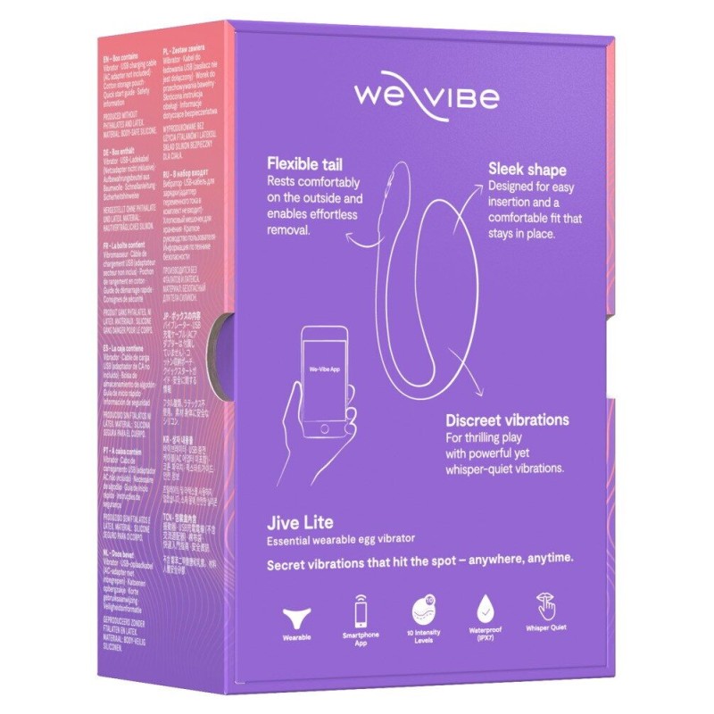 Смарт-віброяйце We-Vibe Jive Lite Purple, невеликий розмір