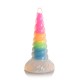 Фентезійний фалоімітатор Creature Cocks Luminescent Rainbow Silicone Dildo, світиться в темряві, 19,6 см