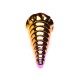 Фентезійний скляний фалоімітатор Creature Cocks Twilight Rainbow Glass Dildo, 16 см