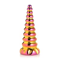 Фентезійний скляний фалоімітатор Creature Cocks Twilight Rainbow Glass Dildo, 16 см