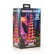 Фентезійний скляний фалоімітатор Creature Cocks Twilight Rainbow Glass Dildo, 16 см