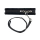 Нашийник із повідцем Punishment - Crystal Collar & Leash - Black