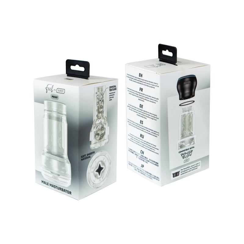 Мастурбатор Kiiroo Feel Pocket Crystal сумісний з PowerBlow