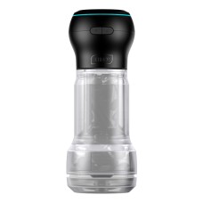 Мастурбатор Kiiroo Feel Pocket Crystal зі всмоктувальною інтерактивною насадкою PowerBlow Combo Set