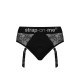 Мереживні трусики для страпона з підв’язками для панчіх Strap-On-Me DIVA HARNESS - XS