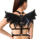 Жіноча портупея Art of Sex - Wings чорна XS-M, екошкіра