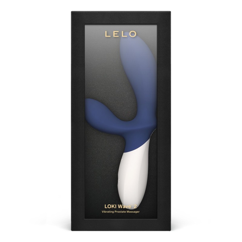 Масажер простати LELO Loki Wave 2 Base Blue, 2 мотори, манливий рух + вібрація