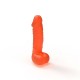 Крафтове мило-член з присоскою Чистий Кайф LARGE Orange, натуральне