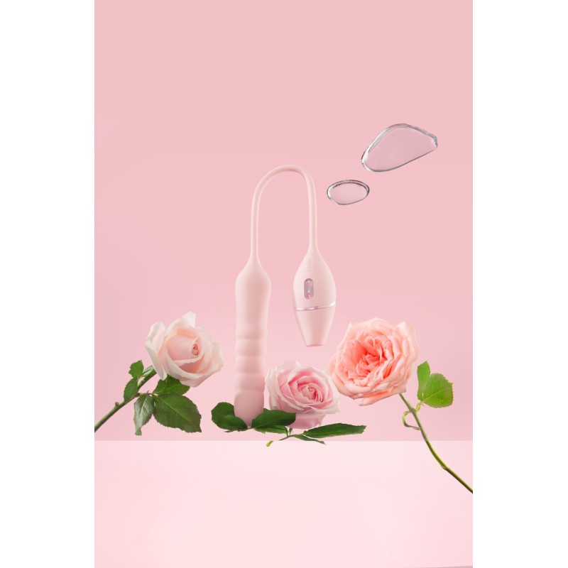 Пульсатор з вакуумним стимулятором KISSTOY Cathy III Pink, 5 режимів вакууму, 10 режимів пульсації