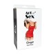Сексуальна лакована сукня на шнурівці Art of Sex - Ginger чорна XS-M