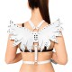 Женская портупея Art of Sex - Wings белая L-2XL, экокожа