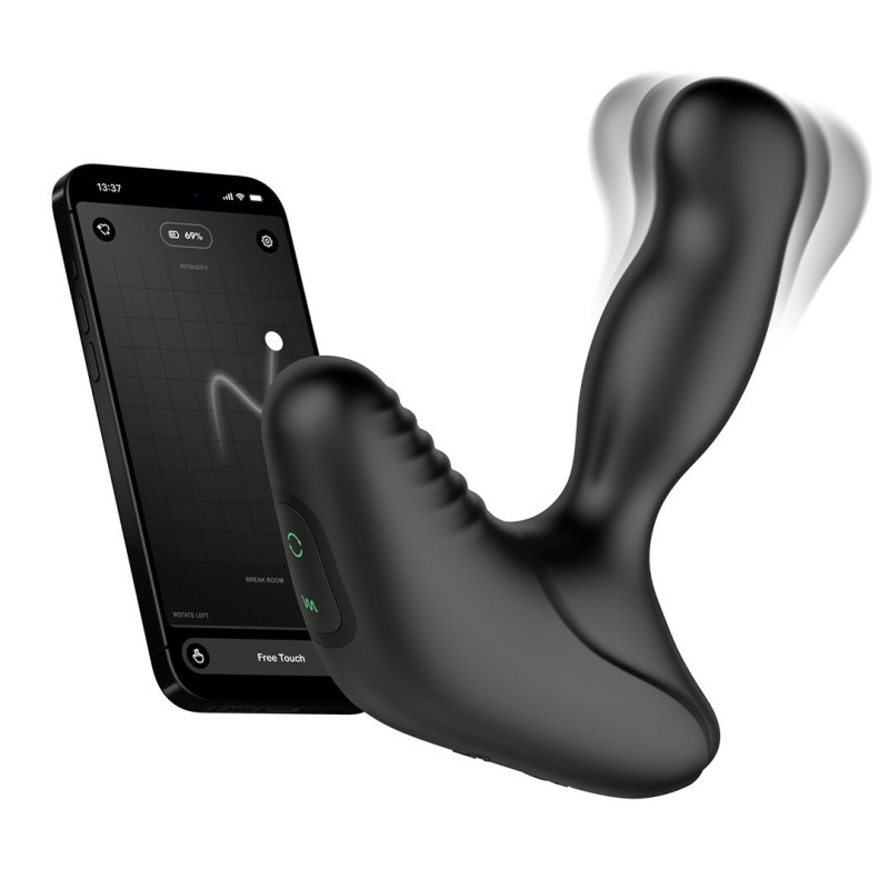 Смарт-масажер простати Nexus Revo Stealth with APP, вібрація+ротація, пульт ДУ, до 10 годин роботи