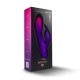 Вибратор-кролик Rocks Off Glo Girl – Rabbit, 2 мотора, 10 режимов, на батарейках