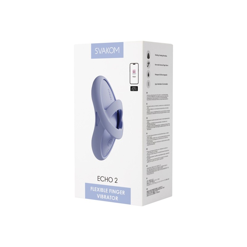 Кліторальний вібратор Svakom Echo 2 Sky Blue