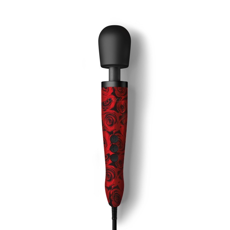 Вібромасажер DOXY Original ROSE PATTERN, дуже потужний, живлення 220В, пульсівні вібрації
