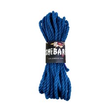 Джутова мотузка для шибарі Feral Feelings Shibari Rope, 8 м синя