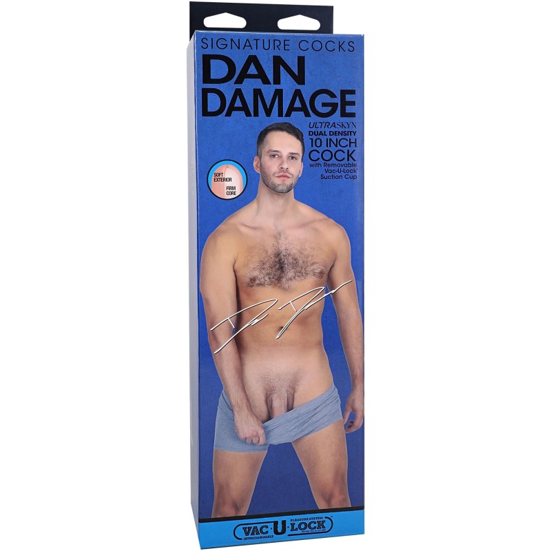 Фалоімітатор Doc Johnson Signature Cocks Dan Damage 10 inch UltraSkyn