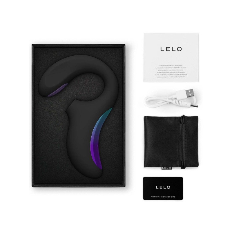 Кліторально-вагінальний звуковий стимулятор LELO Enigma Double Sonic Black