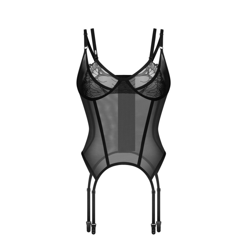 Корсет Obsessive Arrowel Black corset L/XL