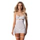 Бэби-долл Obsessive Arrowel White chemise S/M