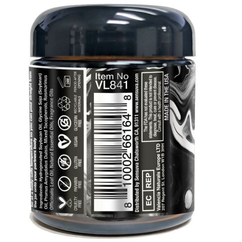 Масажна свічка Sensuva [HE]RO Dark Temptation Massage Oil Candle 113г