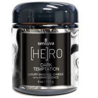 Масажна свічка Sensuva [HE]RO Dark Temptation Massage Oil Candle 113г