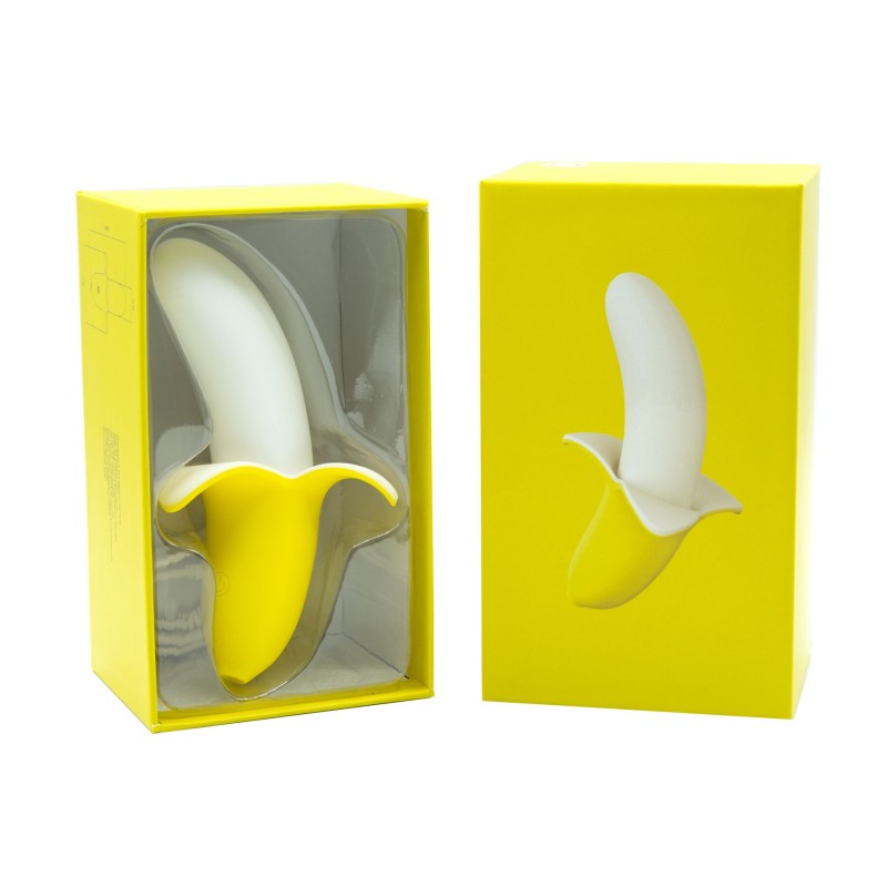 Вібратор-банан Banana Bliss Mini Silicone Vibrator, вагінально-кліторальна стимуляція, 10 режимів
