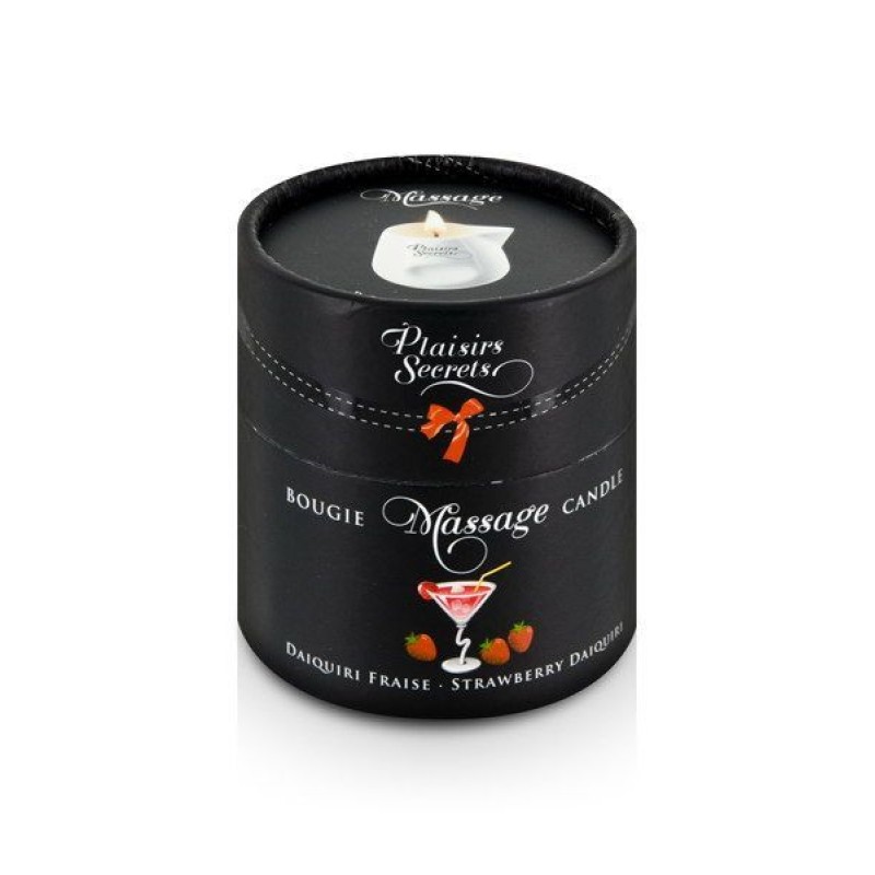 Розпродаж!!! Масажна свічка Plaisirs Secrets Strawberry Daiquiri 80 мл (термін 31.01.2026)