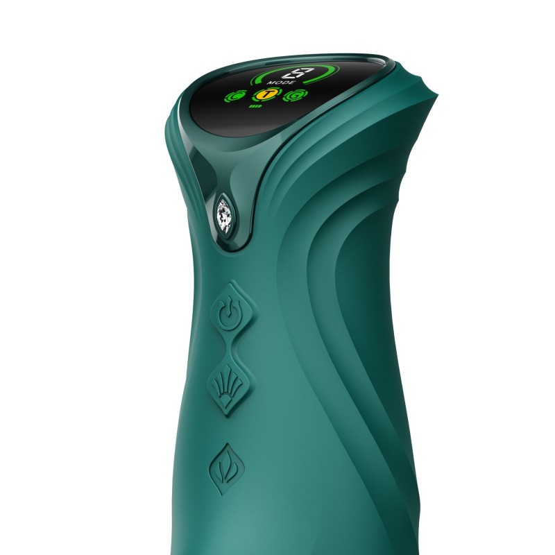 Пульсатор-кролик с вибрацией Zalo Mose 2 Turquoise Green