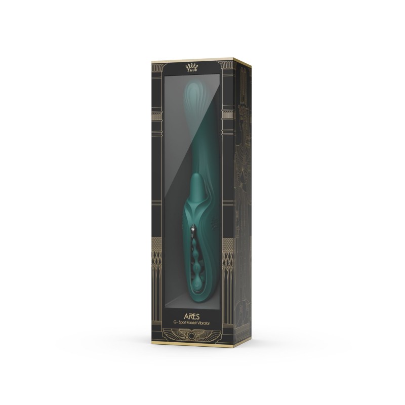 Вібратор-кролик Zalo Ares Turquoise Green