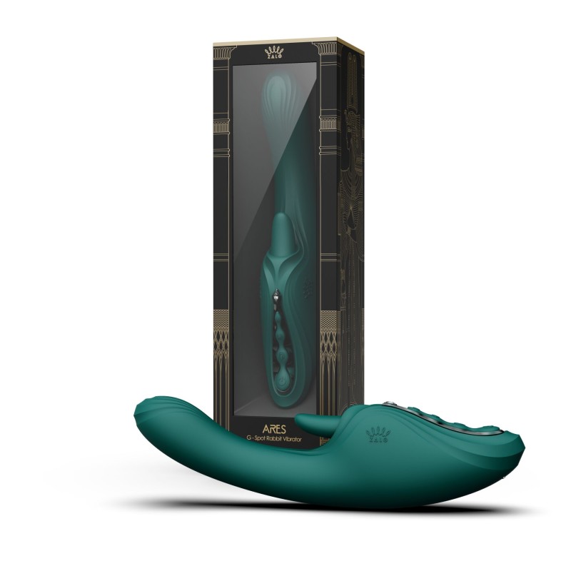 Вібратор-кролик Zalo Ares Turquoise Green