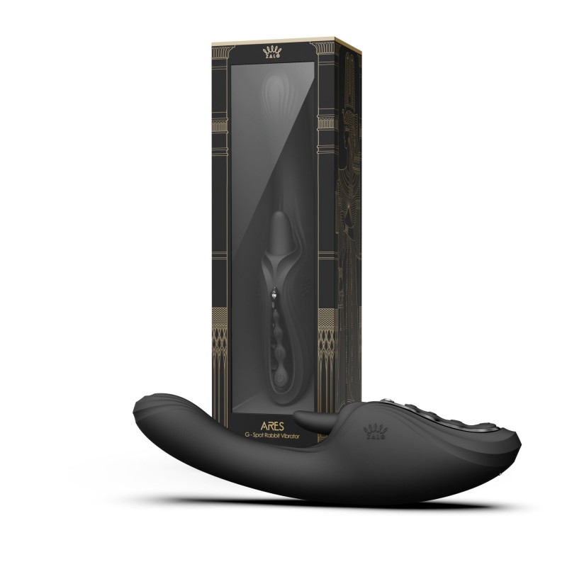 Вібратор-кролик Zalo Ares Obsidian Black