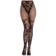 Колготки Leg Avenue Dahlia Lace Tights with Net Thigh Detail One Size