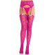 Колготки-чулки Leg Avenue Heart Garterbelt Stockings One Size Magenta