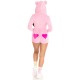 Комбінезон «Солодкий ведмедик» Leg Avenue Sweetheart Bear Velvet Romper XS