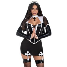 Костюм монашки Leg Avenue Holy Hottie Dress M