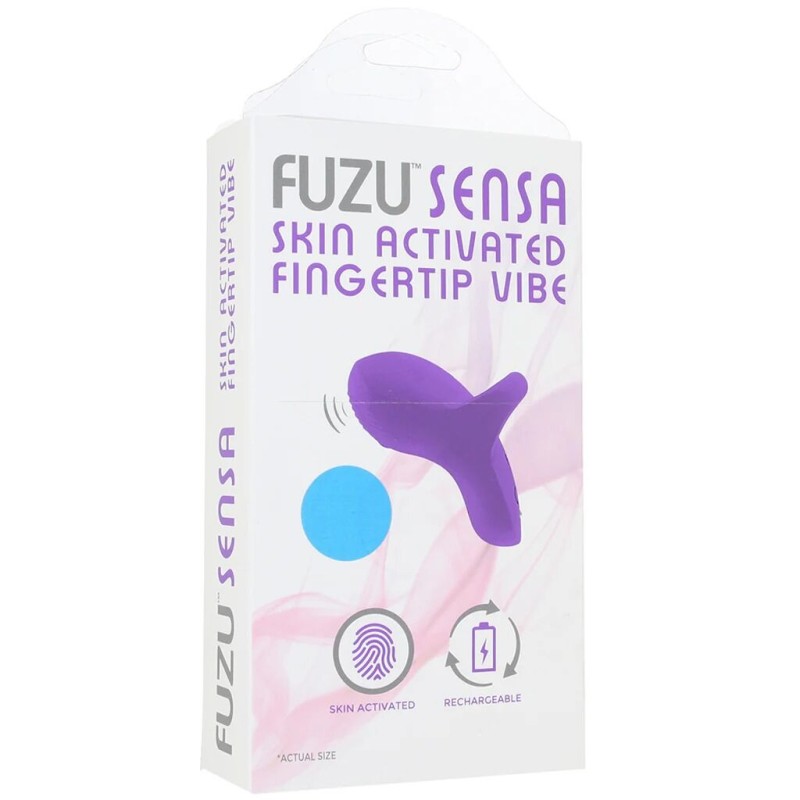 Вібратор на палець FUZU Sensa Skin Activated Fingertip Vibe – Pastel Blue, сенсорне керування, 8 режимів