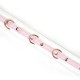 Ошейник с поводком Liebe Seele White & Pink Fairy Goat Leather Collar