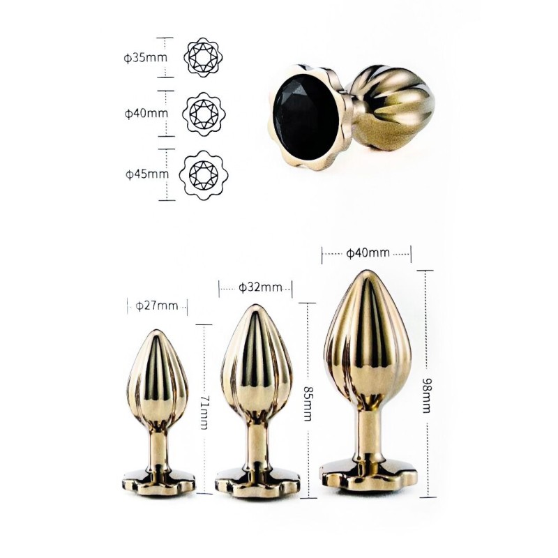 Набір анальних пробок LOCKINK YEAHWOW Nympho Butt Plug Set