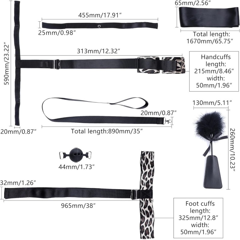 БДСМ-набір LOCKINK YEAHWOW Armbinder Restraint Set Black