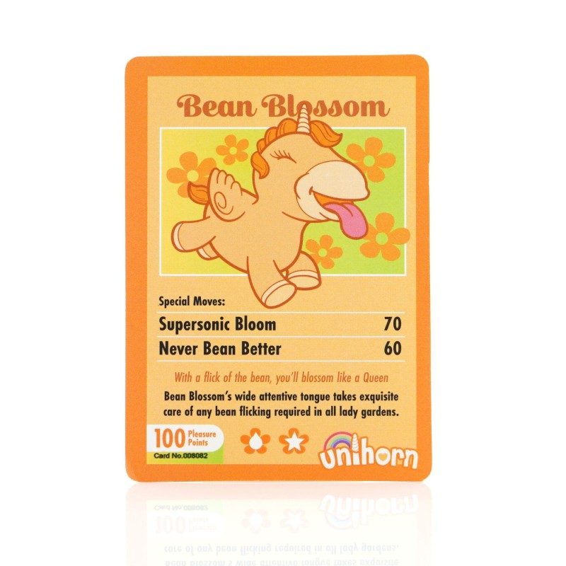 Вибратор-единорожка Unihorn – Bean Blossom, пульсирующий язычок